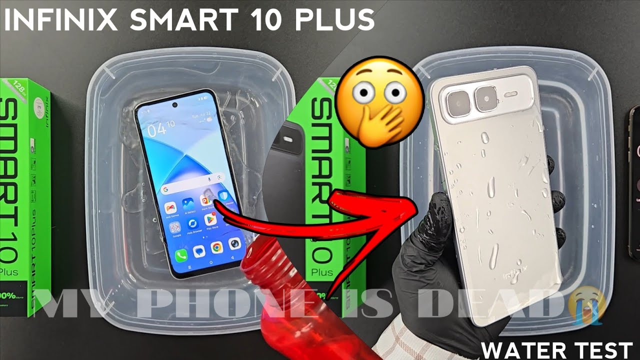 Infinix Smart 10 Plus Water Test 💧💦| Let's See if Smart 10+ is Waterproof Or Not?