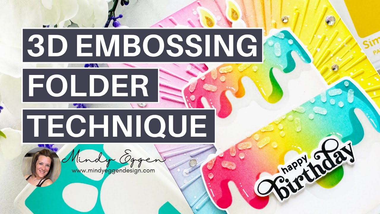 EASY & FUN 3D Embossing Folder Technique!