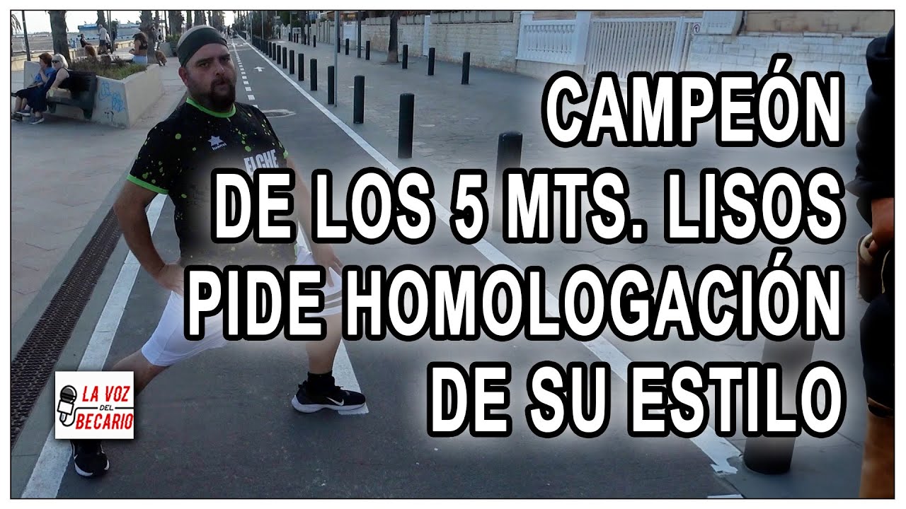 Campeón de los 5 mts. lisos pide homologación de su estilo