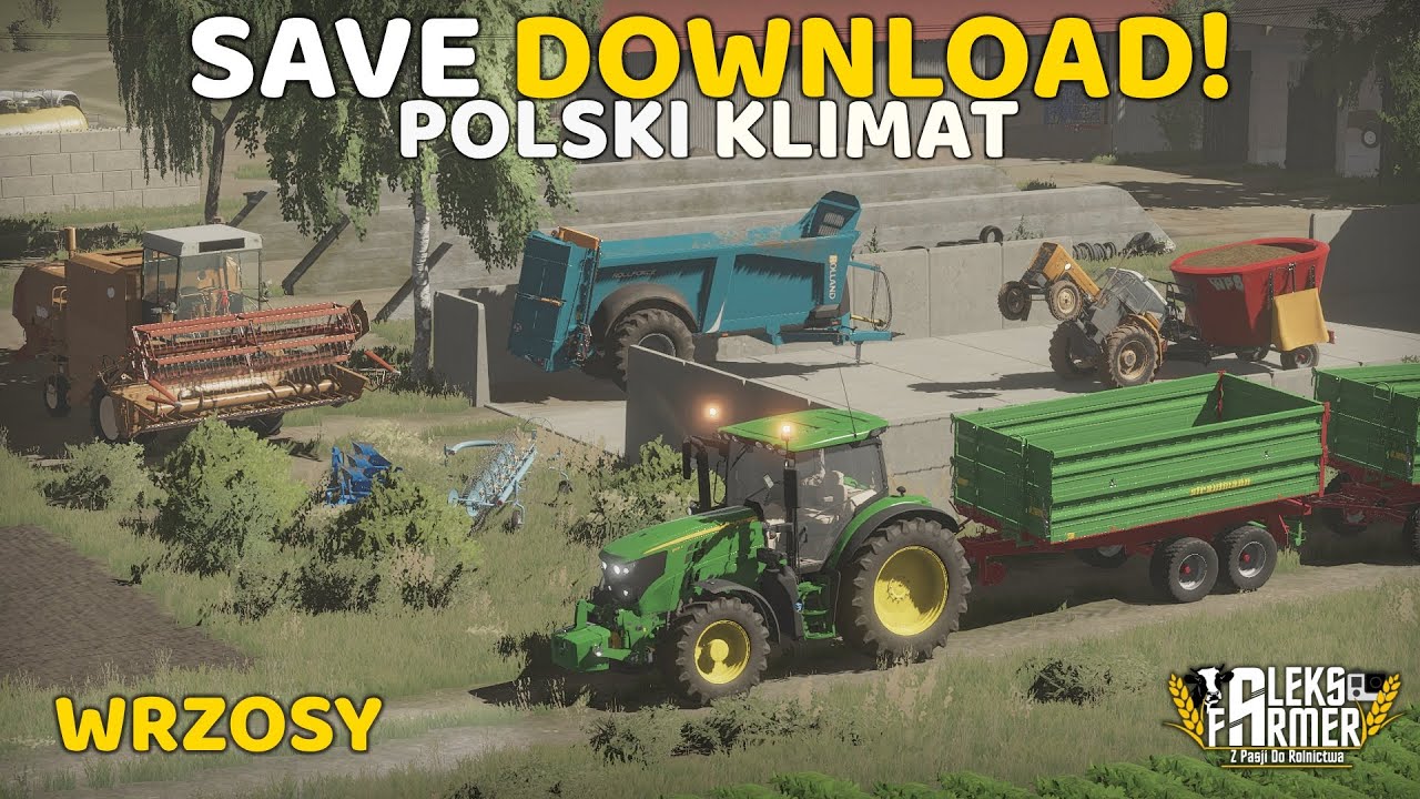 😍SAVE DOWNLOAD!!😱OPIS🔥GOSPODARSTWO NA ŚREDNIE MASZYNY🔨 WRZOSY🤔ALE KLIMAT👨‍🌾 AF 💪FS22