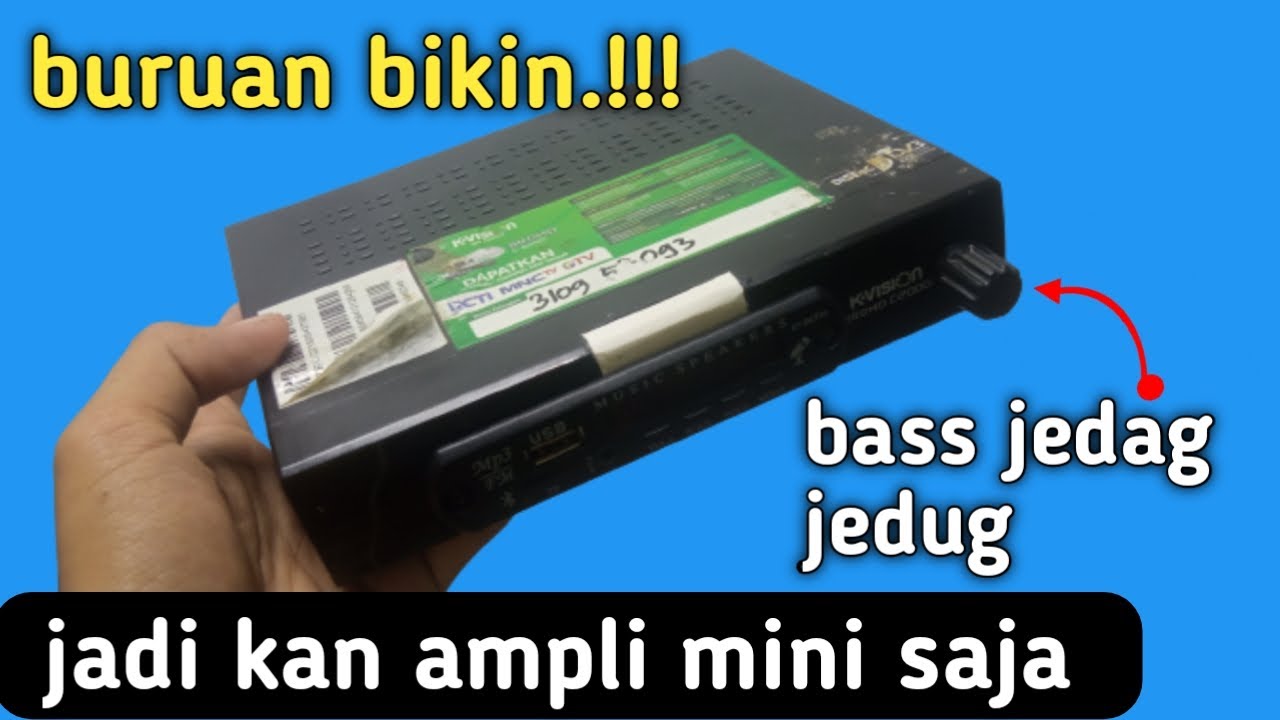 Buruan cari receiver parabola bekas jadi amplifier mini glerrr