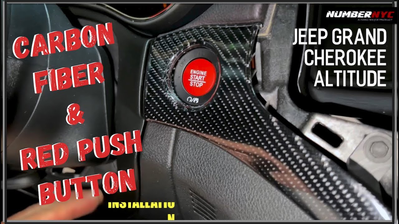 Installing Red Push Button & Carbon Fiber Interior on Jeep Grand Cherokee