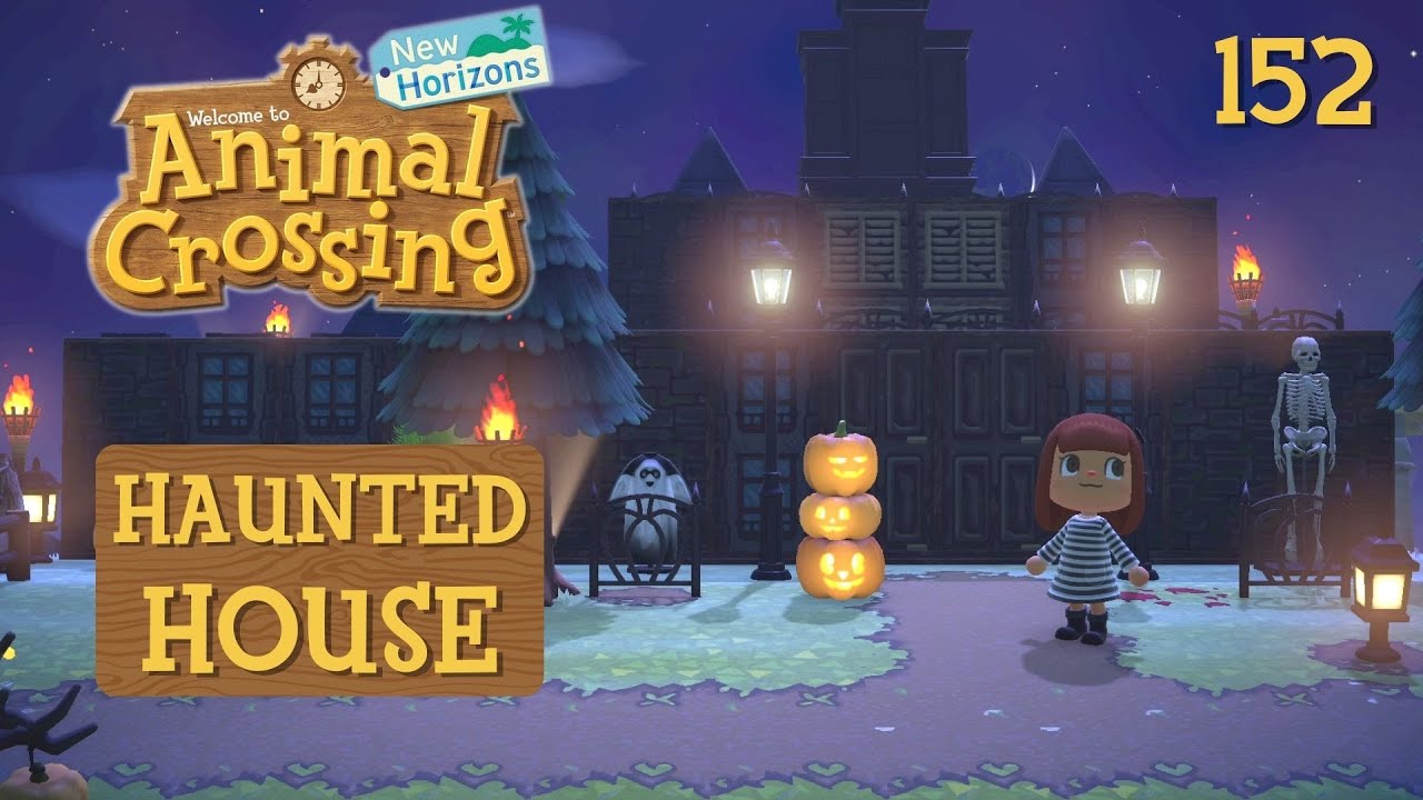 BUILDING A HAUNTED MANSION | ACNH Speed Build | Animal Crossing: New Horizons Gameplay - 152