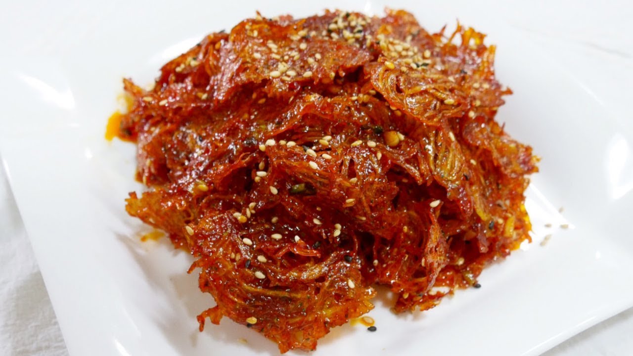 뱅어포볶음 ( Dried slices of seasoned whitebait )