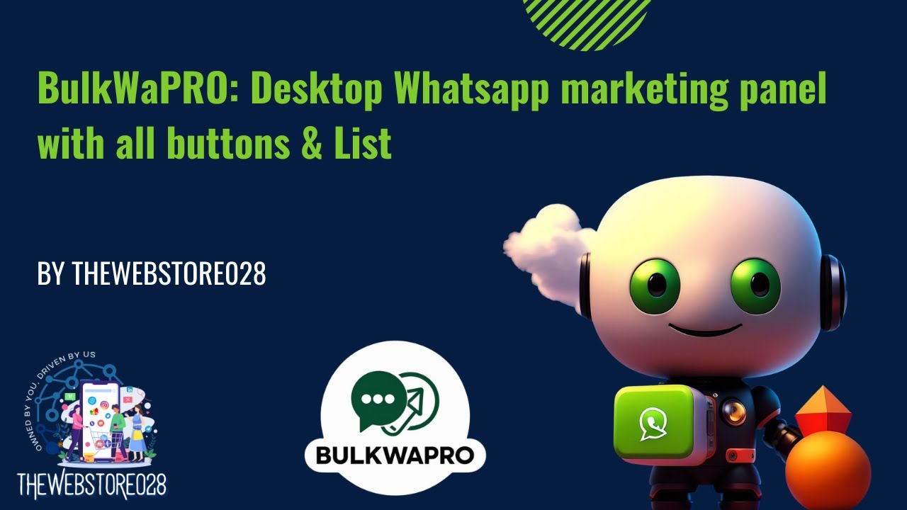 BulkWaPRO: Desktop WhatsApp marketing Software with all buttons!