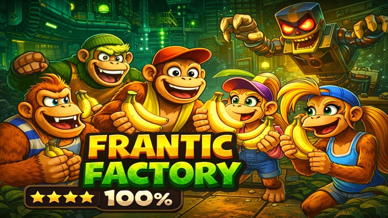 Donkey Kong 64 101% Walkthrough – Part 4 – Frantic Factory 100%