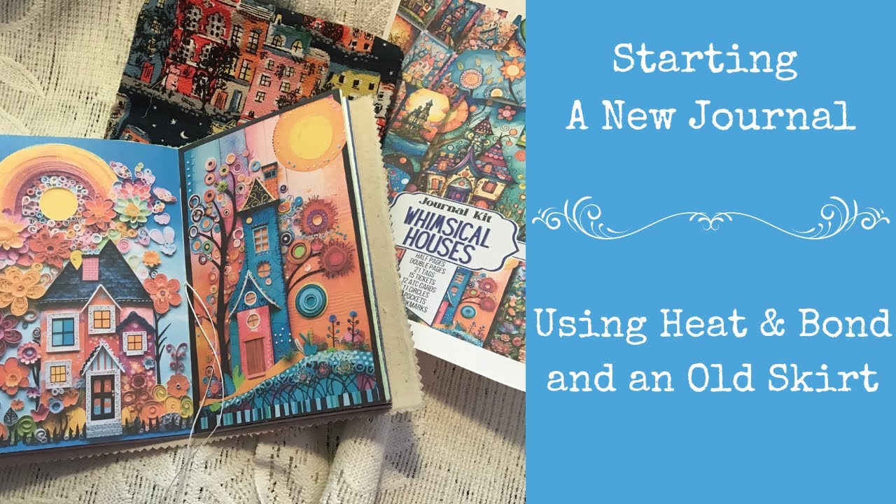 Making a Fabric Junk Journal Cover Using Heat n Bond ft. Bontik Vintage Designs