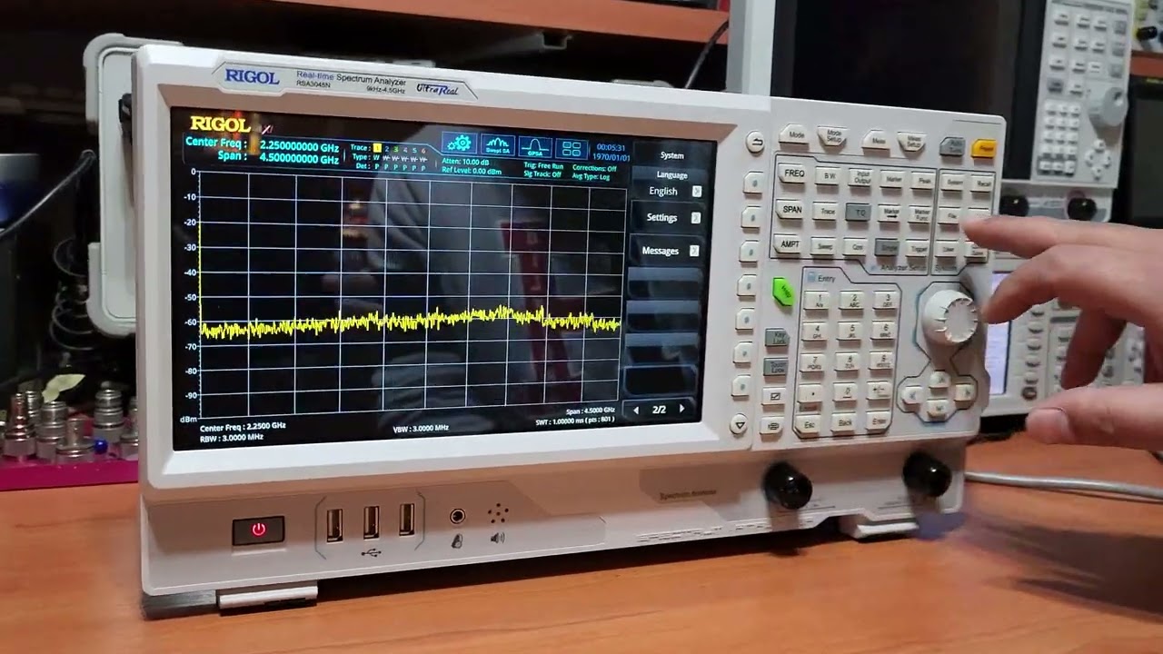 Introduccion al Analizador de Espectro Rigol RSA3045N