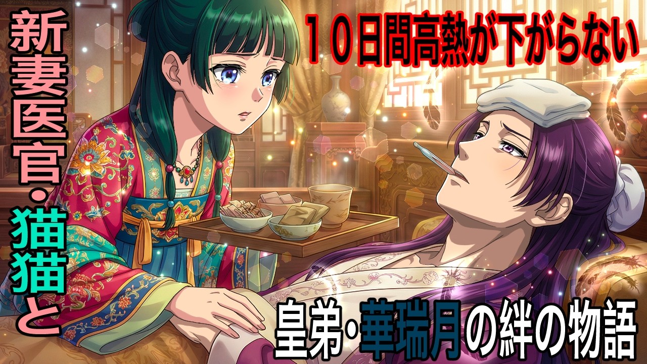 【薬屋のひとりごと】新妻・猫猫の看病！壬氏の高熱が１０日間下がらない！壬氏専属新妻医官の本当の役割！【アニメ】【じんまお】