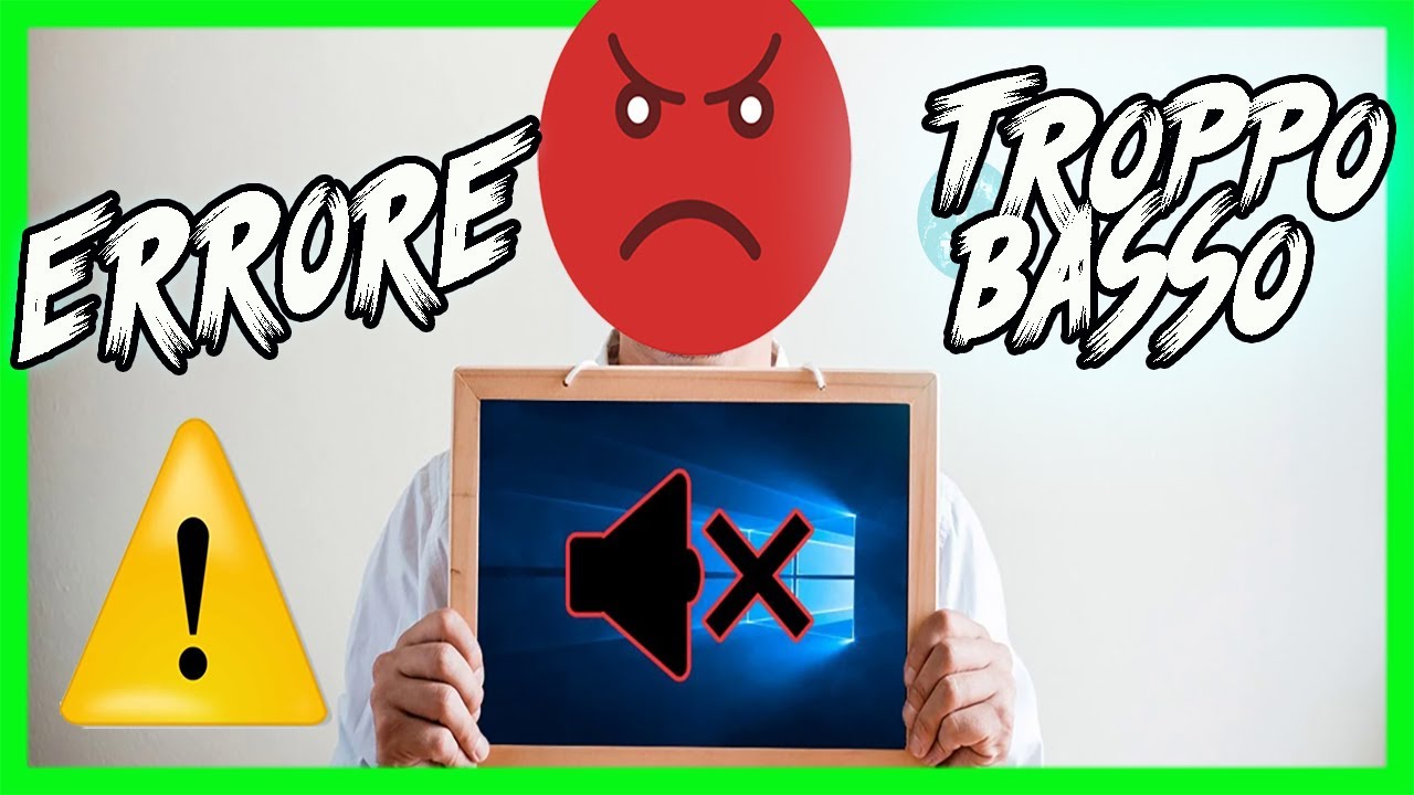 COME RISOLVERE I PROBLEMI CON L'AUDIO TROPPO BASSO + ERRORI DRIVER - (TUTORIAL ITA)