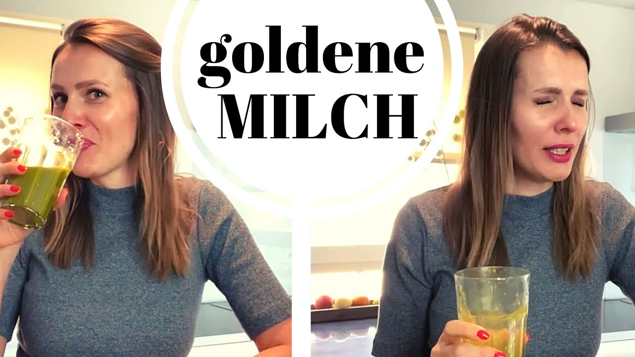 BÄHHHH - GOLDENE MILCH 💪 Kurkuma Gerstengras Drink 💪 Wie schmeckt & WIRKT der WUNDER-DRINK wirklich?
