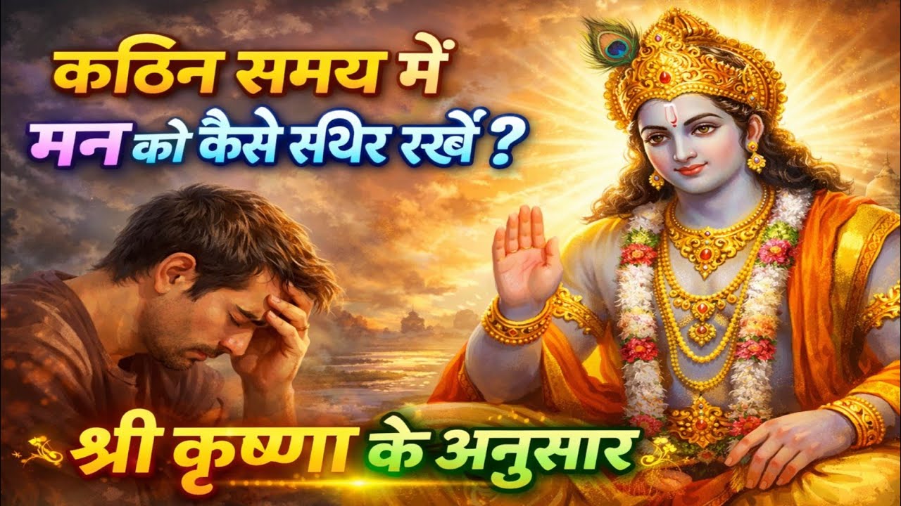 कठिन समय में मन को कैसे स्थिर रखें? | श्री कृष्ण के जीवन बदल देने वाले उपदेश #krishna #motivation 