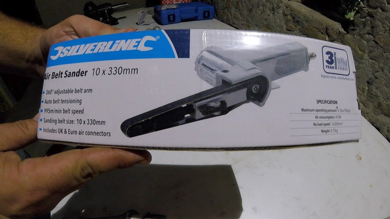 Ponceuse pneumatique à bande silverline 942944