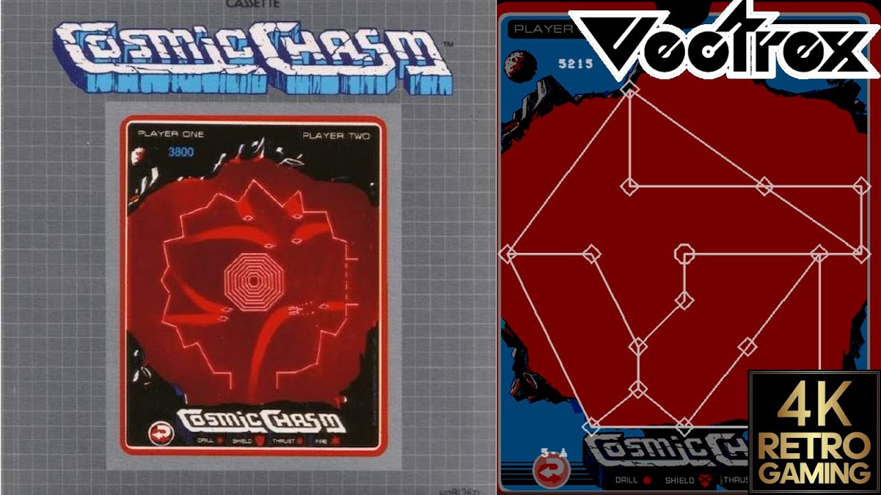 Cosmic Chasm Vectrex 4k Gameplay