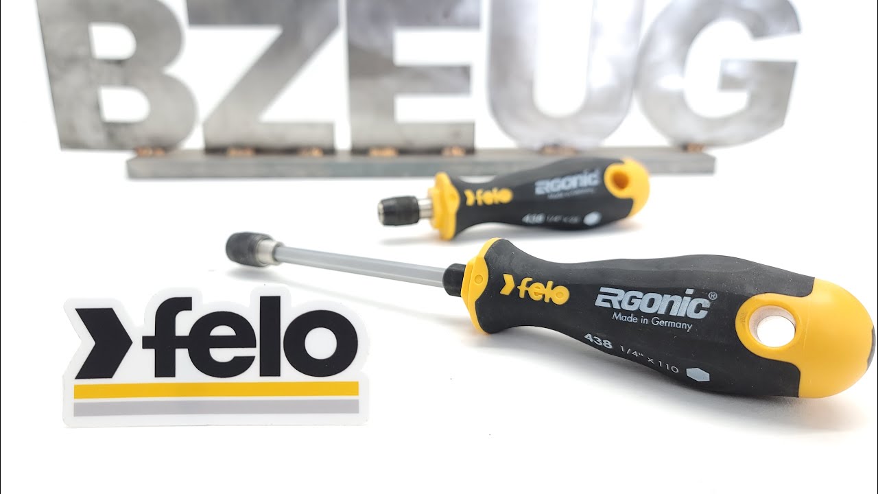 Держатель бит Felo Ergonic Quicklock. Держатель бит с фиксатором и рукояткой Felo Ergonic.