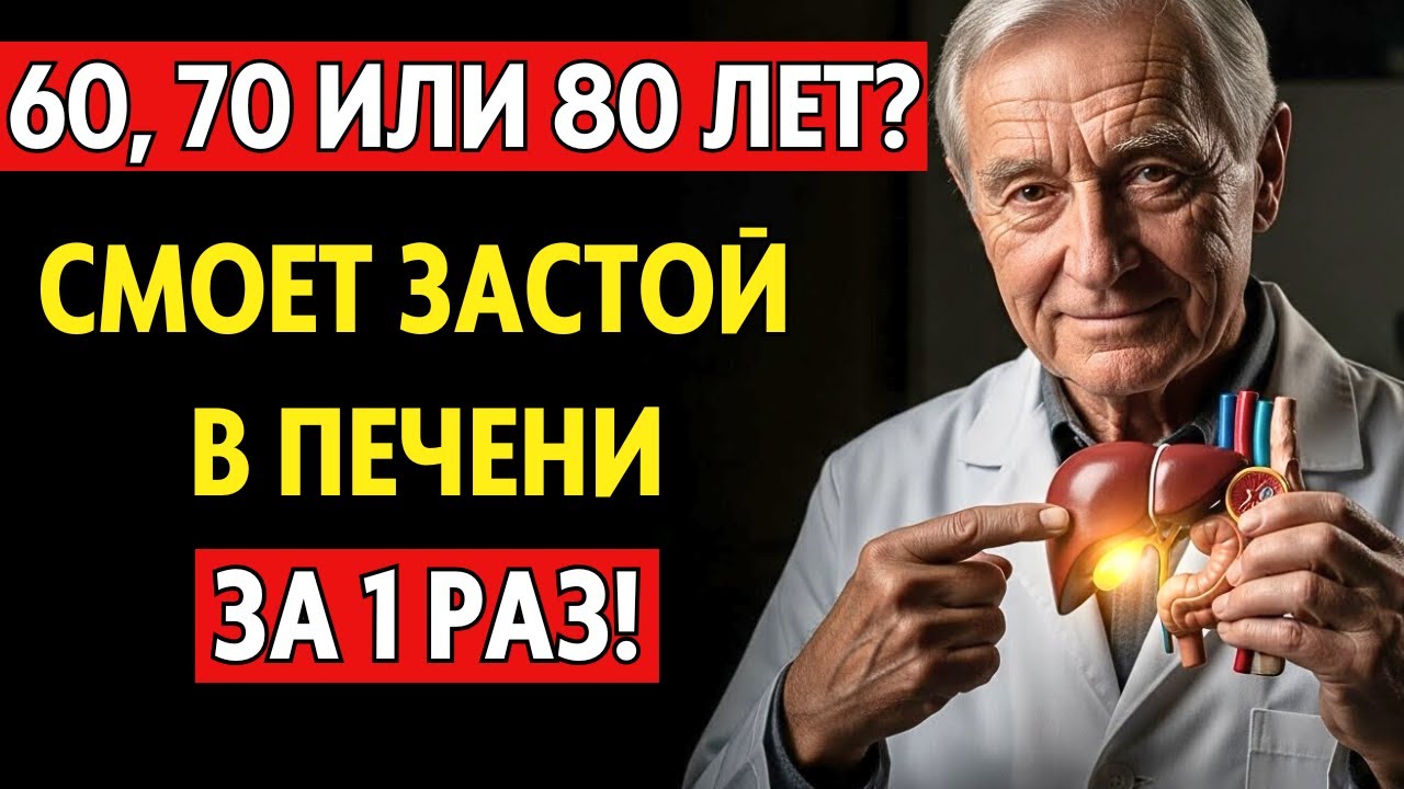 ПЕЧЕНЬ ОЧИСТИТСЯ ПУЛЕЙ! 1 стакан натощак — и весь застой выйдет. Даже без желчного!