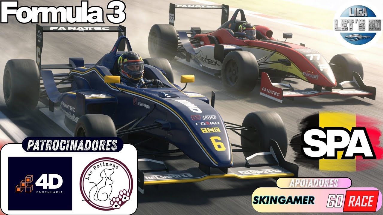 FORMULA 3 EM SPA FRANCORCHAMPS | TEMPORADA 3 ETAPA 2 | AUTOMOBILISTA 2 | LIGA LETS GO