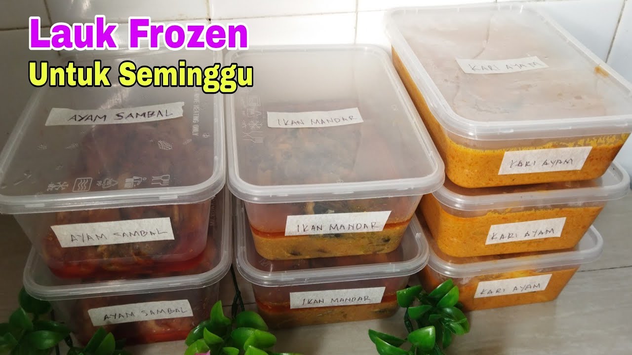Persediaan Ramadhan ‼️ Lauk Frozen Untuk Seminggu ‼️Frozen Side Dishes for a Week