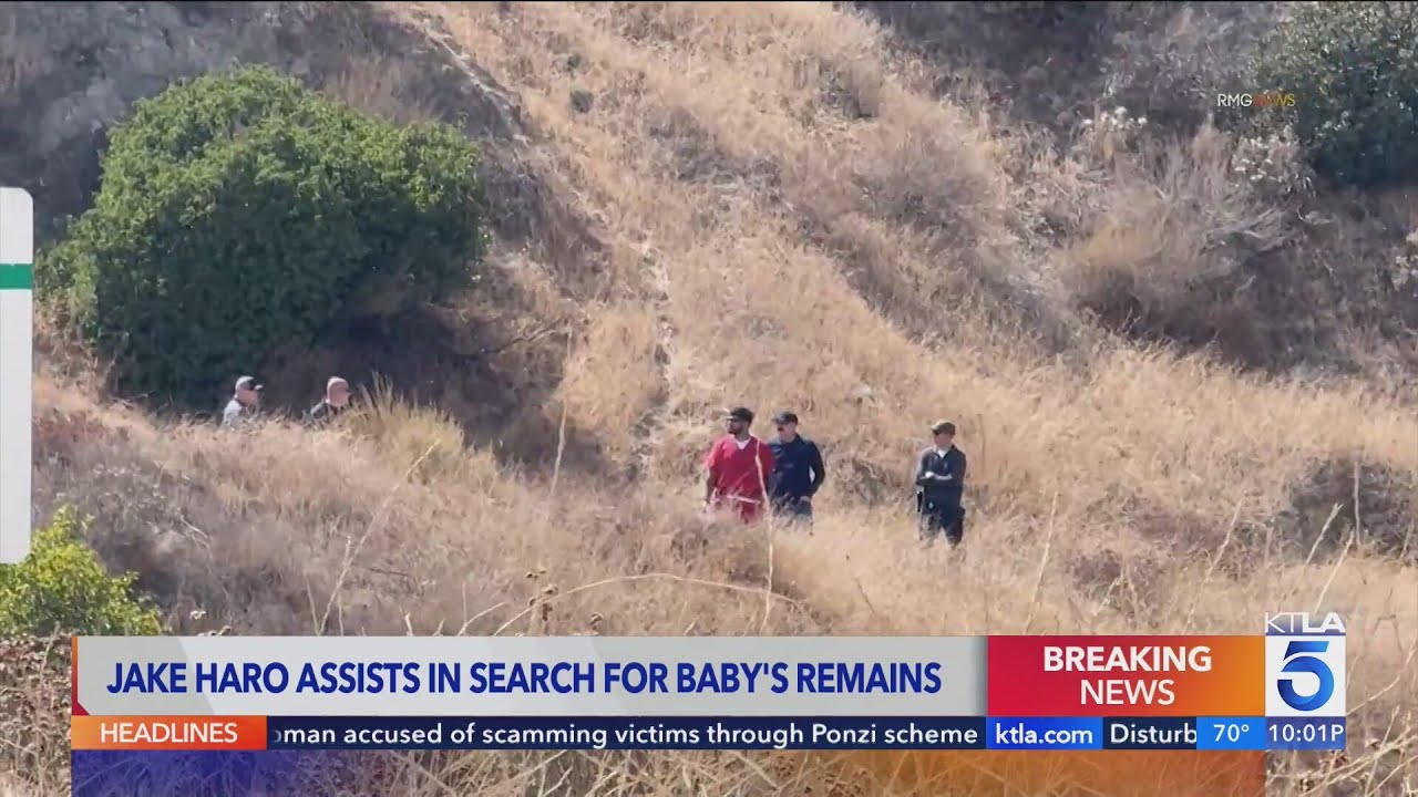 Jake Haro seen assisting in search for son he's accused of killing