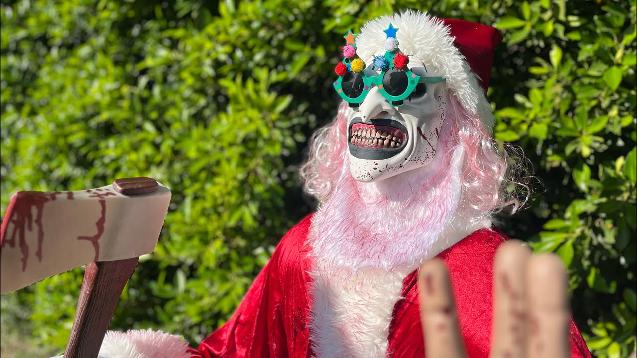 NEW 2025 spirit halloween TERRIFIER SANTA CLAUS ANIMATRONIC unboxing/setup