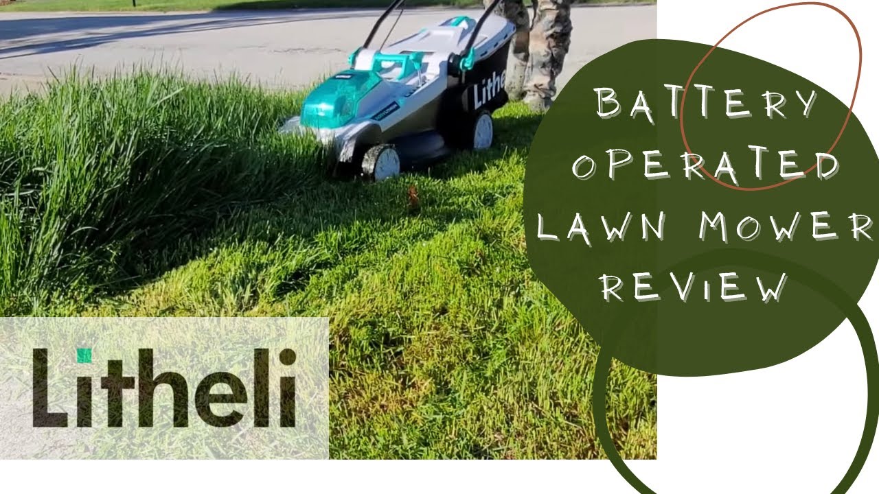 GAS ⛽️ IS TOO HIGH SO WE GOT THE BATTERY OPERATED LITHELI LAWN MOWER!!!!