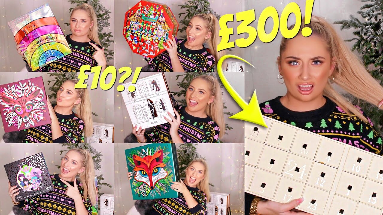 HUGE CHRISTMAS BEAUTY ADVENT UNBOXING!! *£300 calendar? is it worth the money!?* 😱 | Saffron Barker