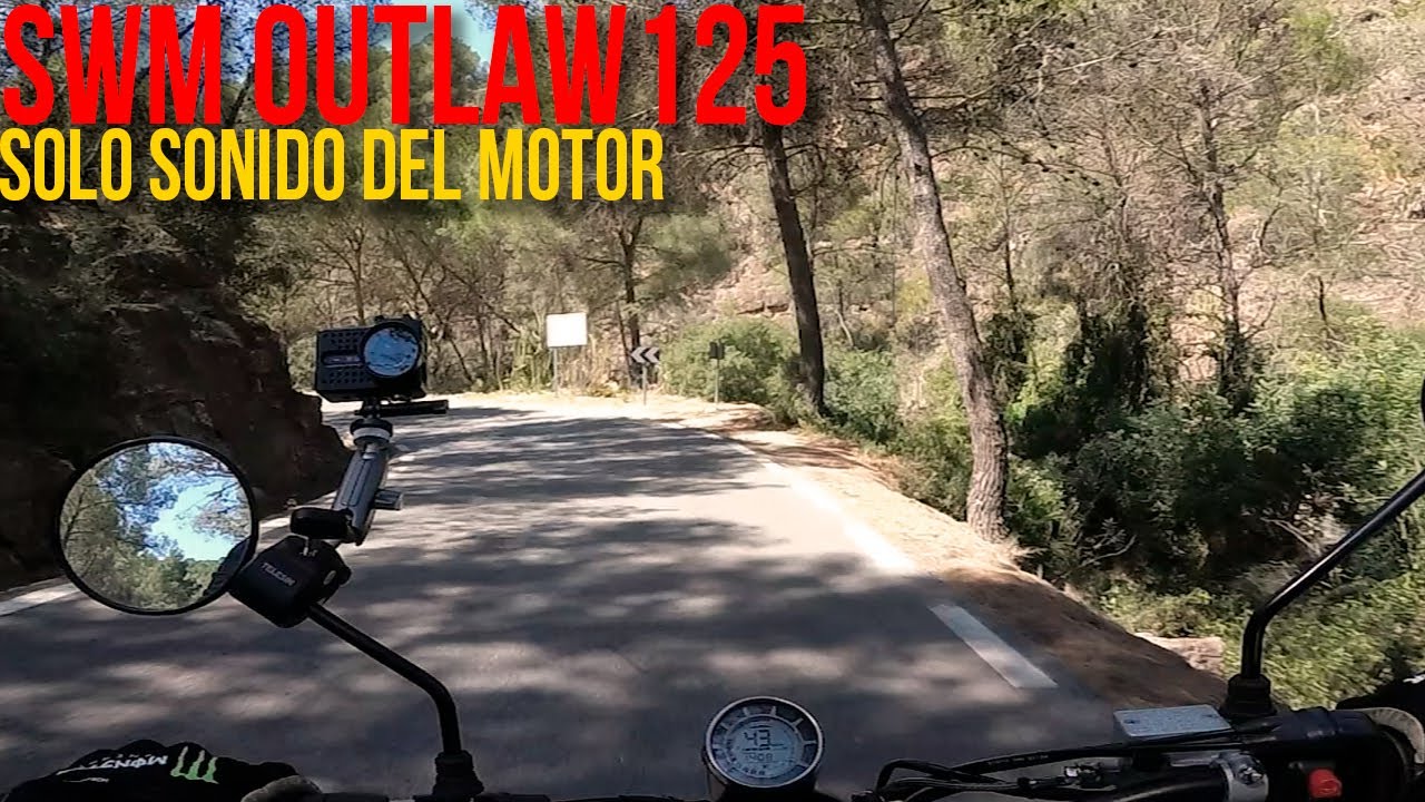 SWM OUTLAW 125 EU5 🏍 🎧 -Solo sonido del motor- [RAW on board] 📢🔊 | CABALLERO MOTORISTA