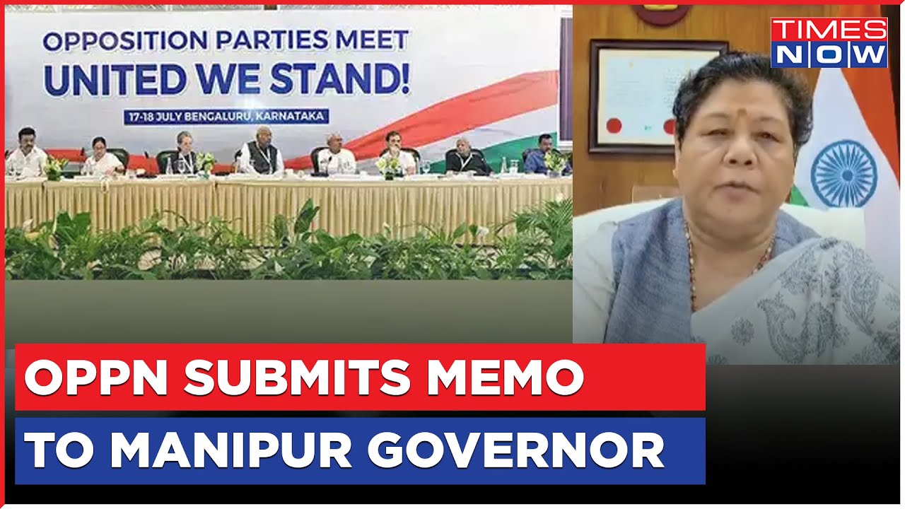 Justice For Manipur: Opposition Submits Memorandum To State Governor, Demands President Rule