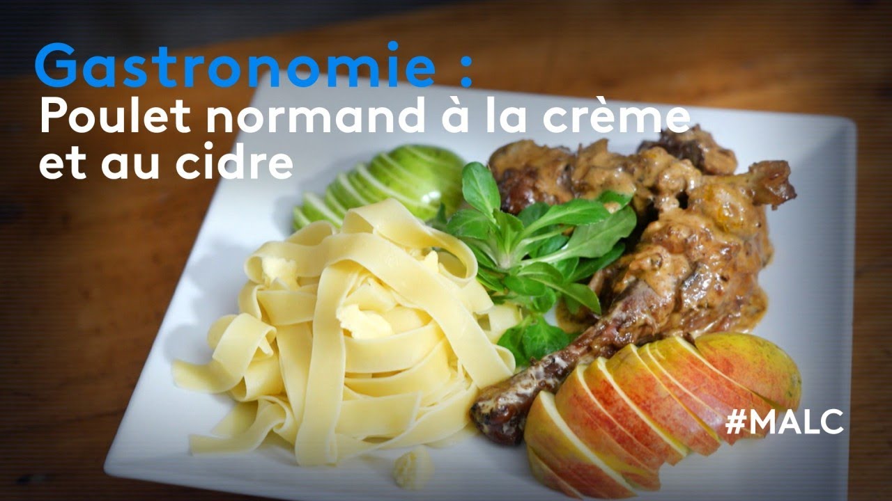 Gastronomie : poulet normand à la crème et au cidre