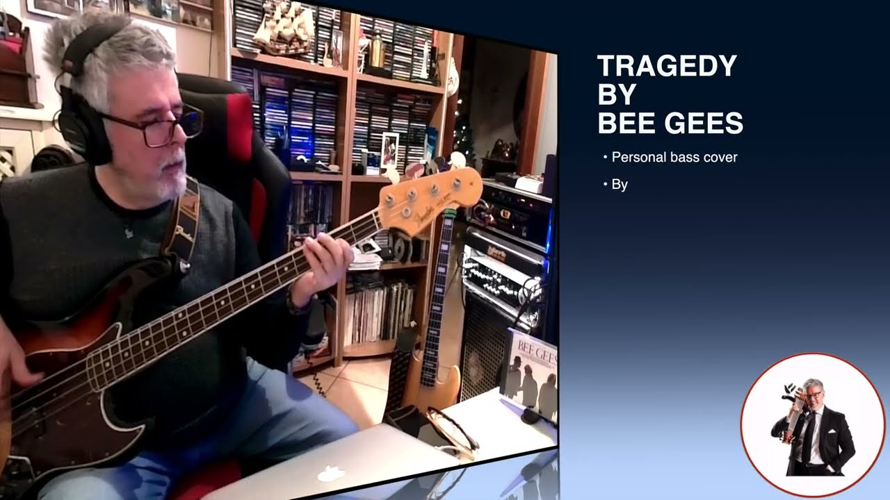 Tragedy by BEE GEES (personal bass cover) by Rino Conteduca with Fender AV II 1966 jazz bass