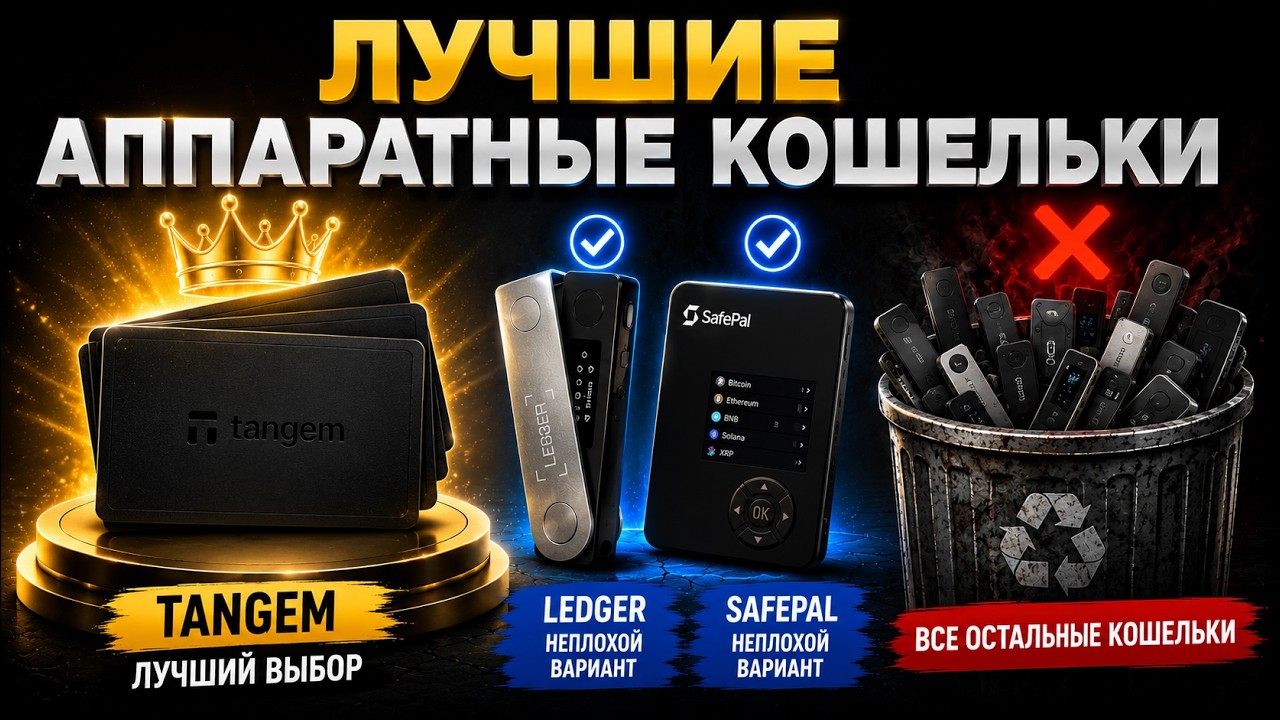 Лучшие аппаратные кошельки для надежного хранения криптовалюты. Tangem вырвался вперед?