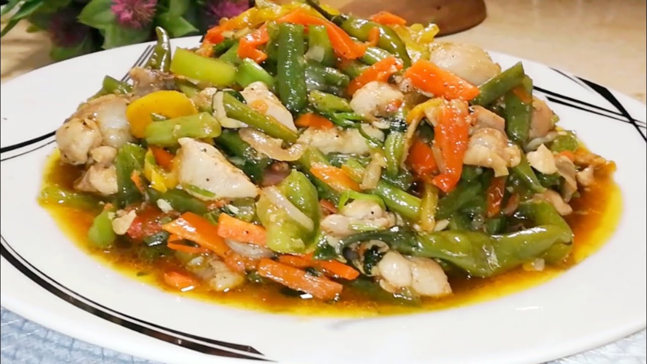 RESEP TUMIS SAYURAN CAMPUR AYAM = RASANYA ENAK & SEDAP = STIR ~ FRY RECIPE WITH CHICKEN AND VEGETABL