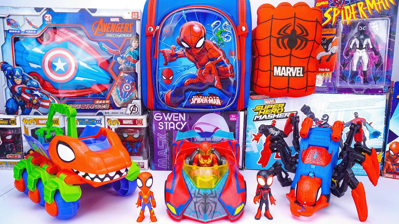 Marvel Spiderman Toys Unboxing Review | Unboxing Marvel Spidey Dino-Webs Crawler | Spider Man Glove