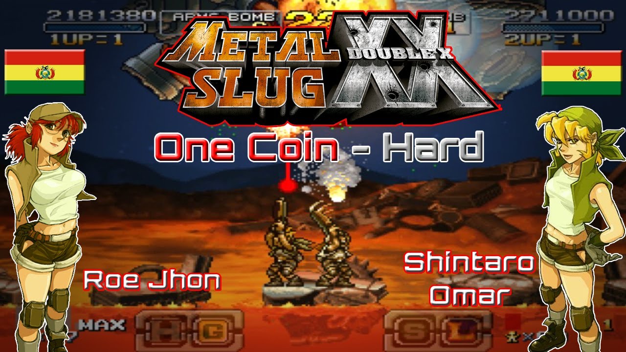 Metal Slug XX One Coin, 2 Players [Eri, Fio] , HARD (Cooperativo, Sin Continues, Dificil)