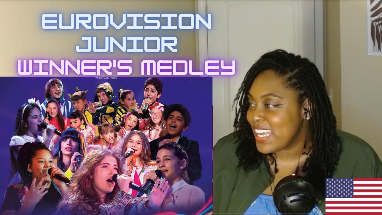 American Reacts to 20 Years of Junior Eurovision | Winner's Medley