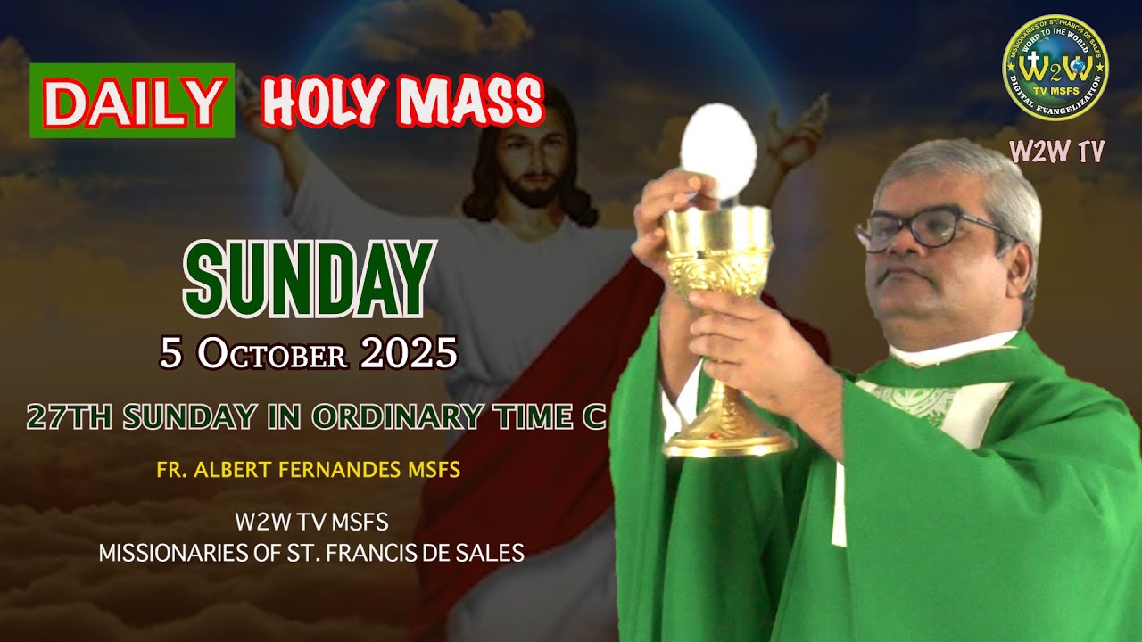 SUNDAY HOLY MASS | 5 OCTOBER 2025 | 27TH SUNDAY IN ORDINARY TIME C by Fr  Albert #holymasstoday