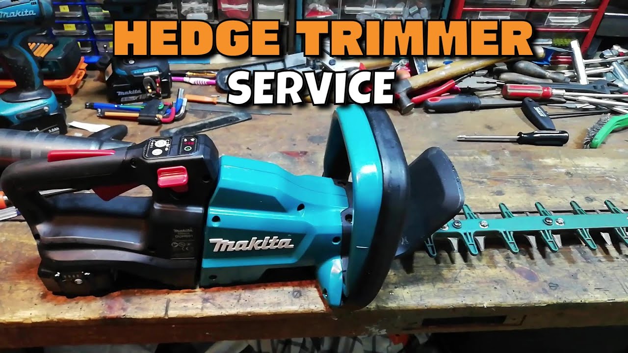 Как заточить кусторез, сервисное обслуживание Makita DUH601Z
