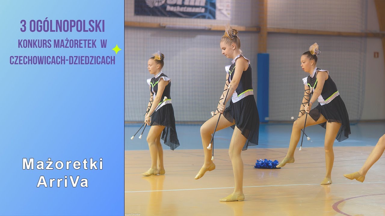 Miniformacja 2x Baton ◾ Mażoretki ArriVa ◽ Junior ◾ Czechowice-Dziedzice PL
