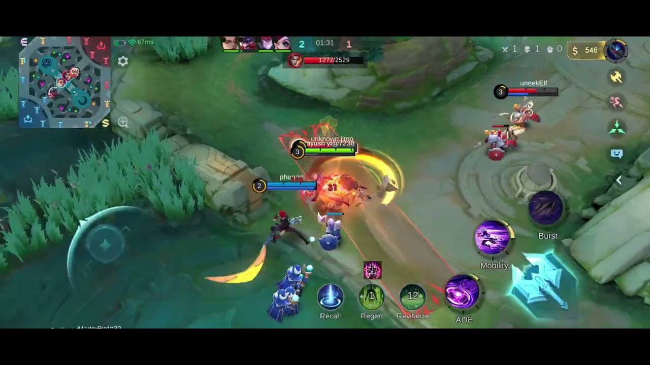 Play moba legend in phone gameplay !