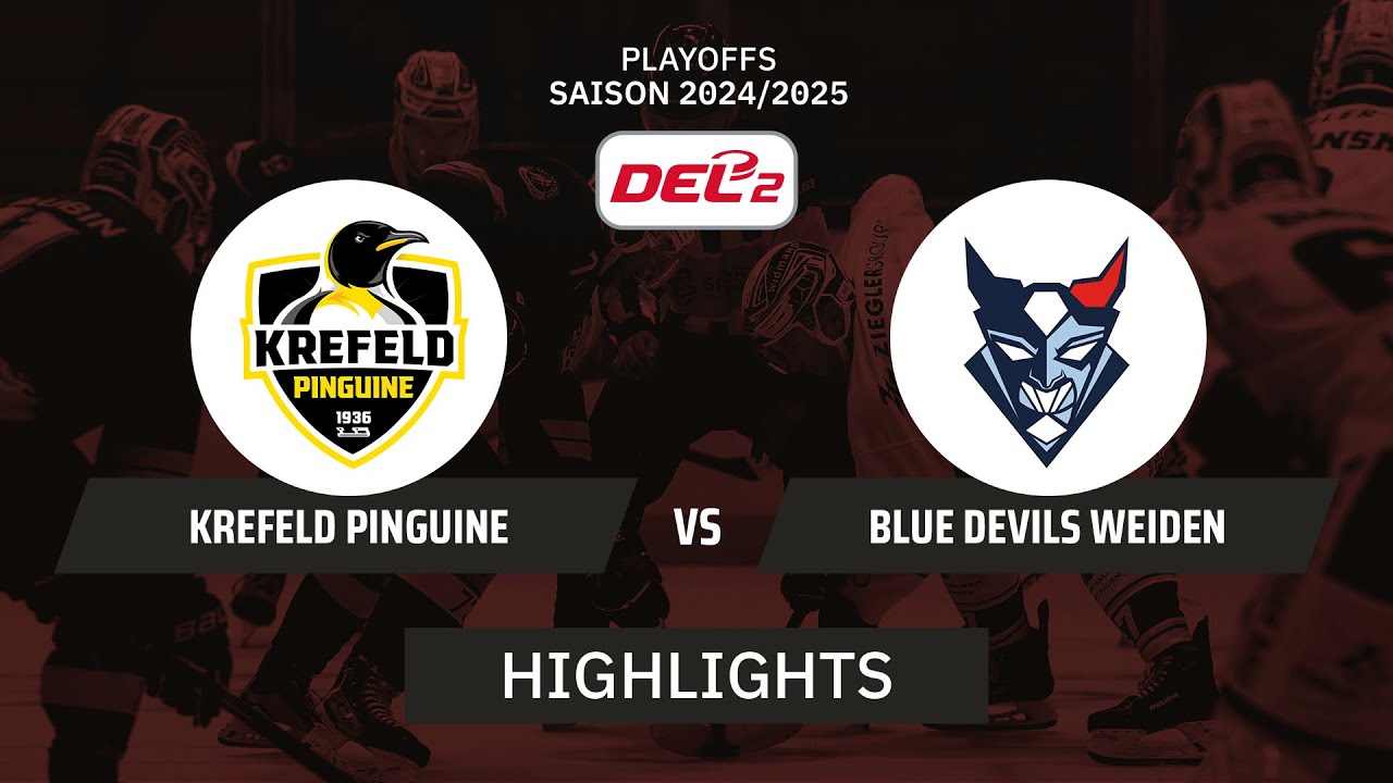 DEL2: Blue Devils Weiden vs. Krefeld Pinguine I Highlights - Playoffs Spiel 6 | SDTV Eishockey