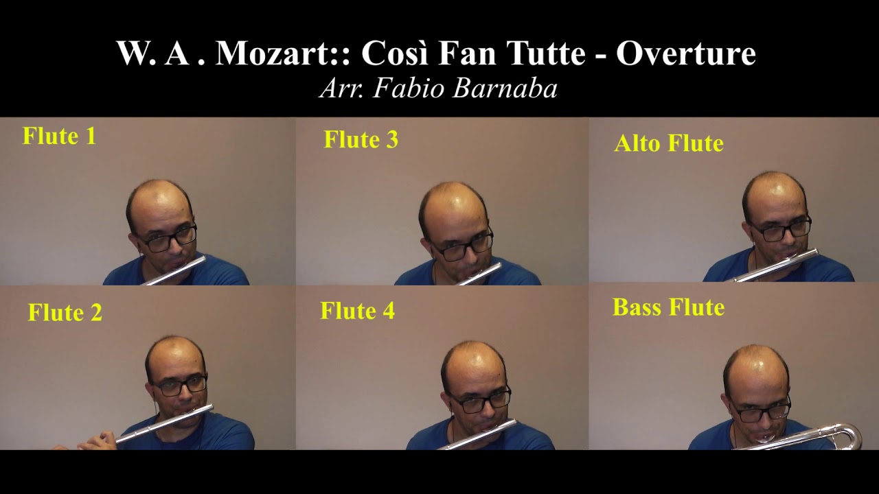 W. A. Mozart - Così fan tutte - Overture for Flute Choir
