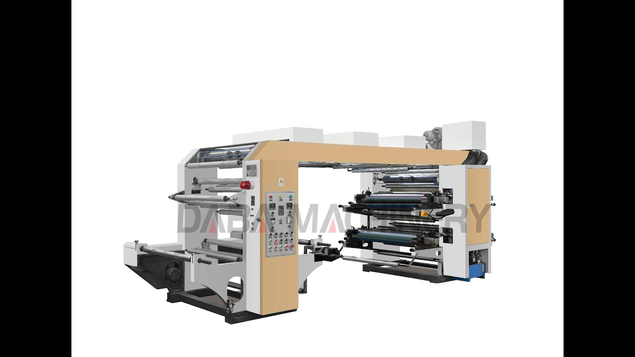 2 color flexographic printing machine