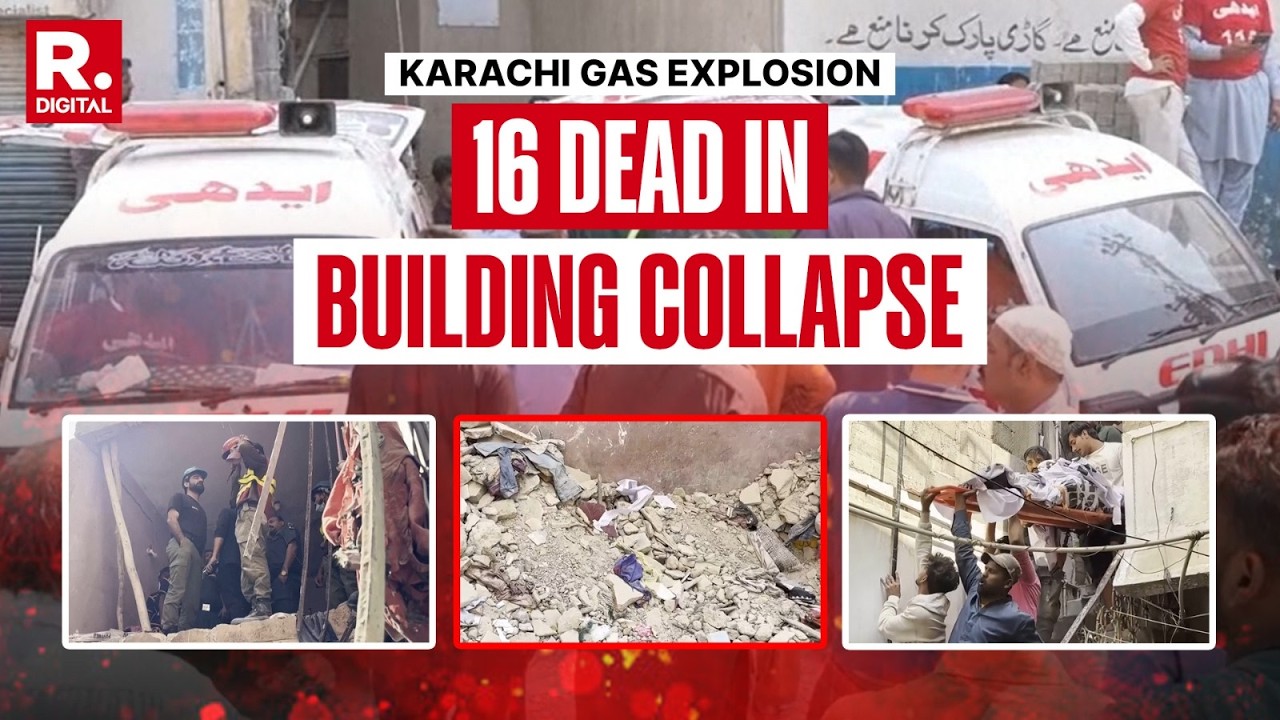 Gas Explosion Kills 16 in Karachi Building Collapse on Ramadan's First Day | Pakistan Blast