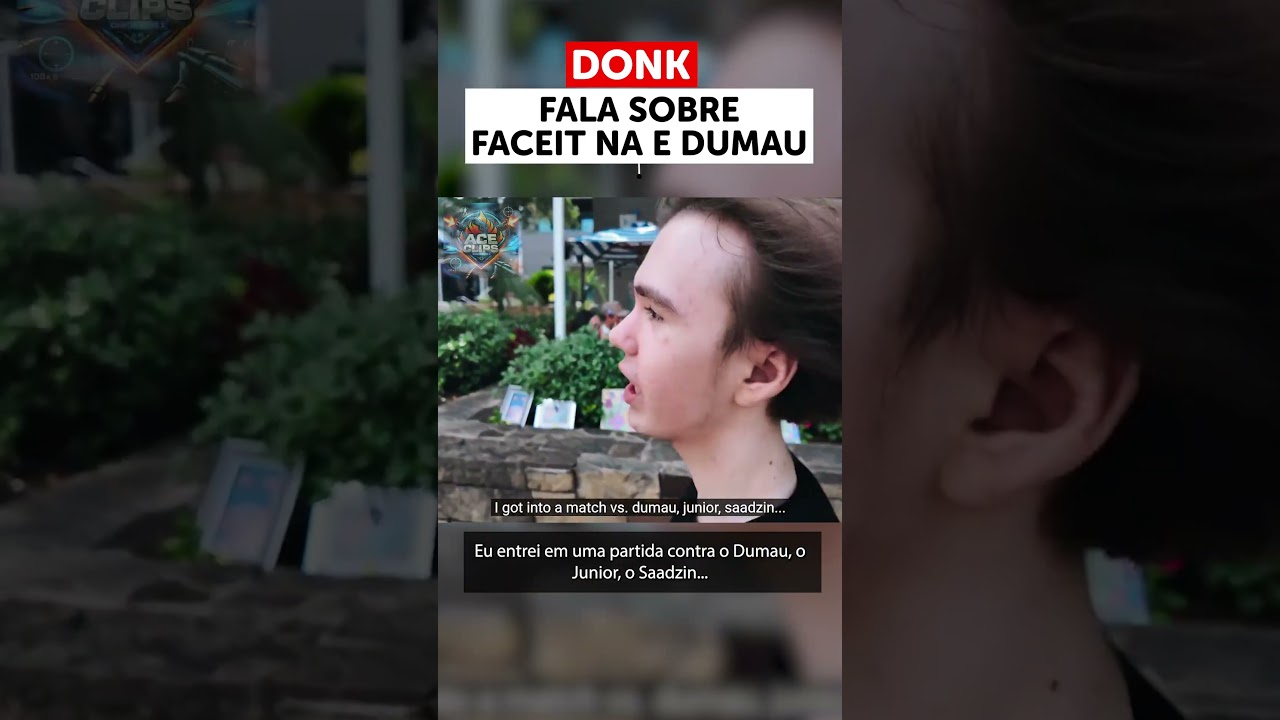 Donk fala sobre jogar FACEIT no NA e sobre o DUMAU #donk #cs2 #major #dumau #spirit #faceit