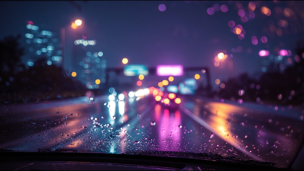Headlights in Rain, Endless Night Drive | Late Night Lo-Fi