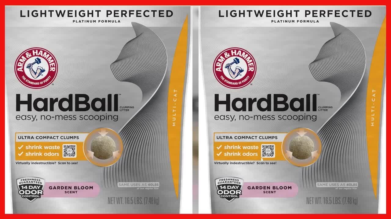 Quality product -  ARM & HAMMER Hardball Lightweight Platinum Multi-Cat Easy, No-Mess Scooping, Clum