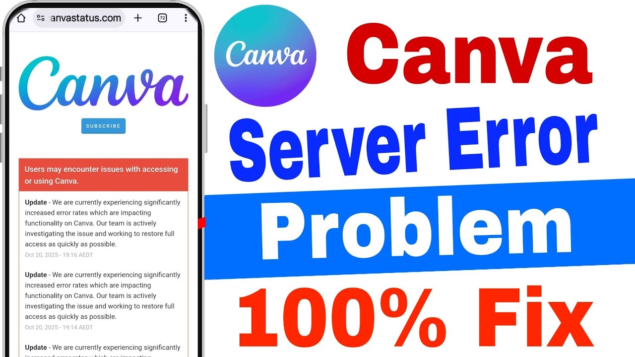 Users may encounter issues with accessing or using Canva Website Not Opening || Canva Not Working