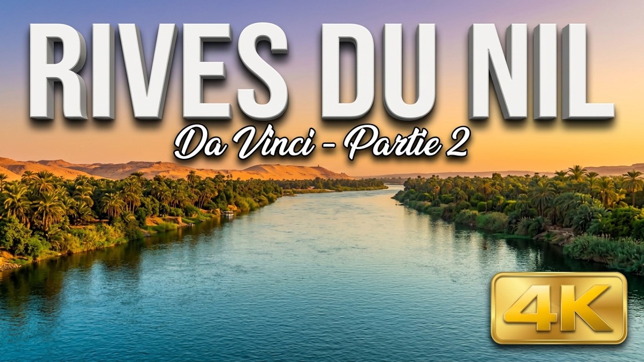 Les rives du nil a bord du navrire DA VINCI partie 2 Time Lapse 4K