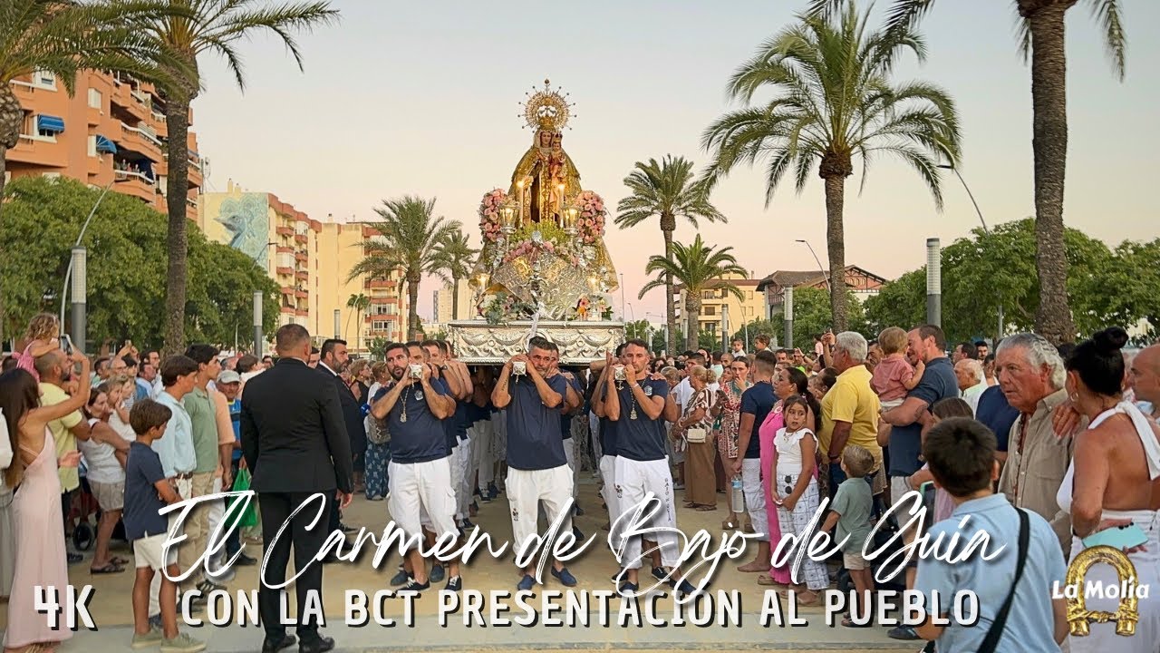 [4K] La Virgen del Carmen de Bajo de Guía con la BCT Presentación al Pueblo | Sanlúcar de Barrameda
