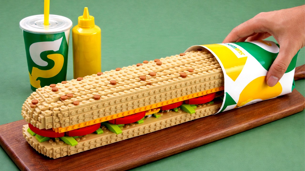 Homemade Subway FOOTLONG in LEGO | Ultimate Fast Food Recipe